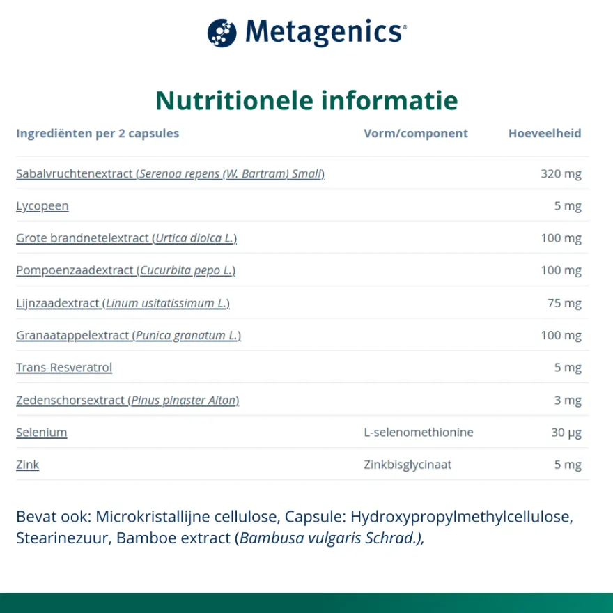 Metagenics Sanprogin Nf (60 capsules)