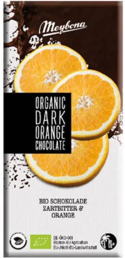 Meybona Organic Dark Orange Chocolate (100 gr)