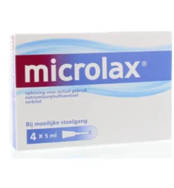 Microlax Klysma flacon 5ml (4 stuks)
