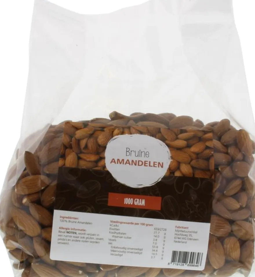 Mijnnatuurwinkel Bruine Amandelen (1000 gr)