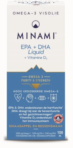 Minami Epa + Dha Liquid Vitamine D3 (100 ml)