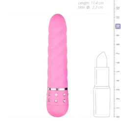 Mini Vibrator Gedraaid – Roze (1 stuk)