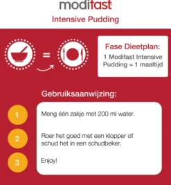 Modifast Intensive Pudding Hazelnoot & Yoghurt 8 Zakjes (416 gr)