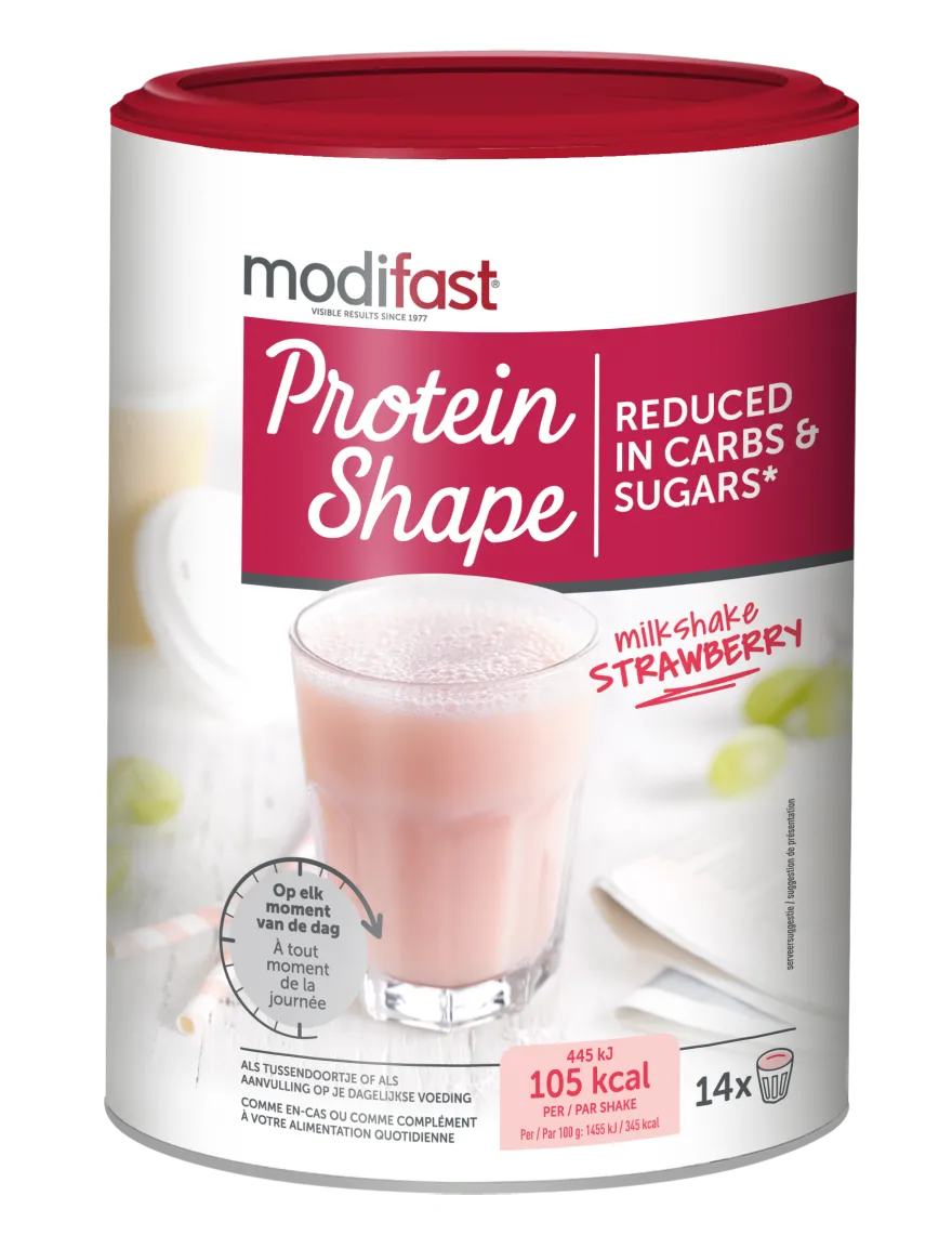 Modifast Protein Shape Milkshake Aardbei (420 gr)