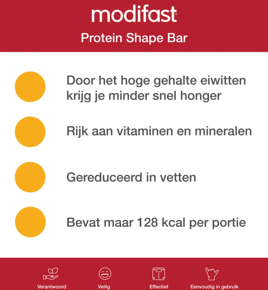 Modifast Protein Shape Reep Chocolade (162 gr)