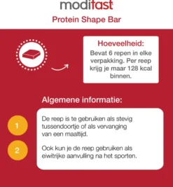 Modifast Protein Shape Reep Chocolade/Pistache (162 gr)