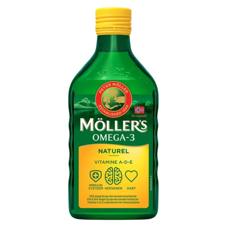 Mollers Omega-3 Levertraan Naturel (250 ml)