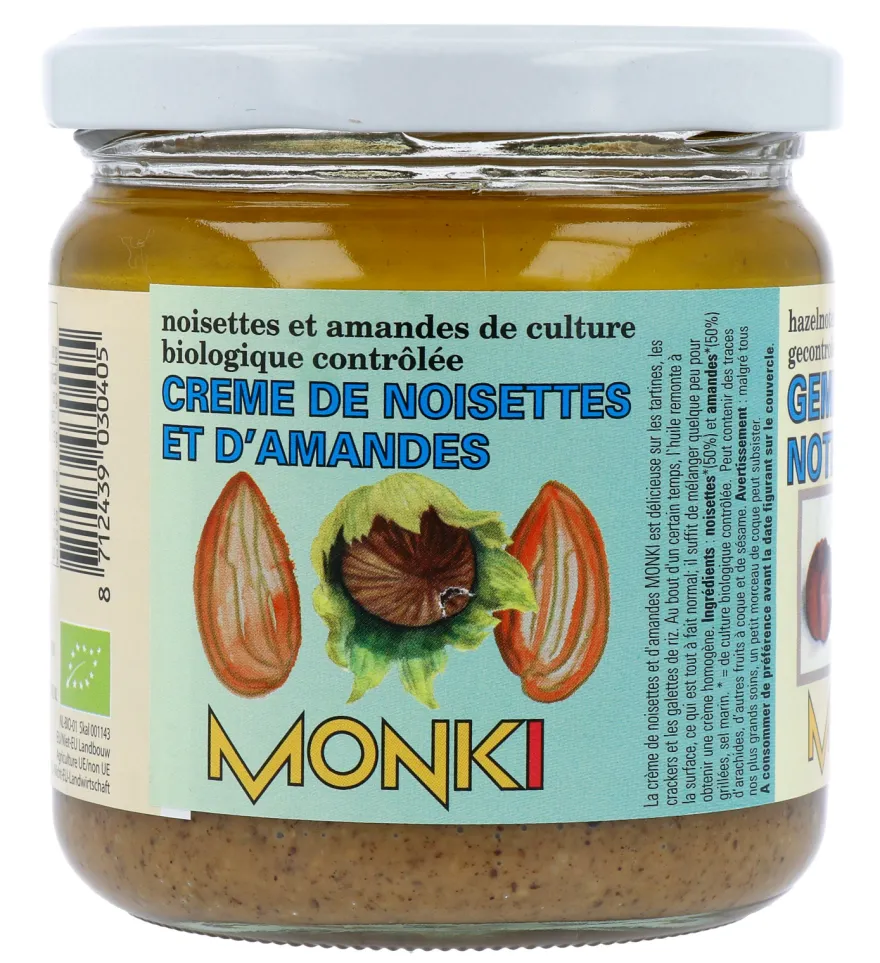 Monki Gemengde notenpasta met zout eko bio (330 gr)