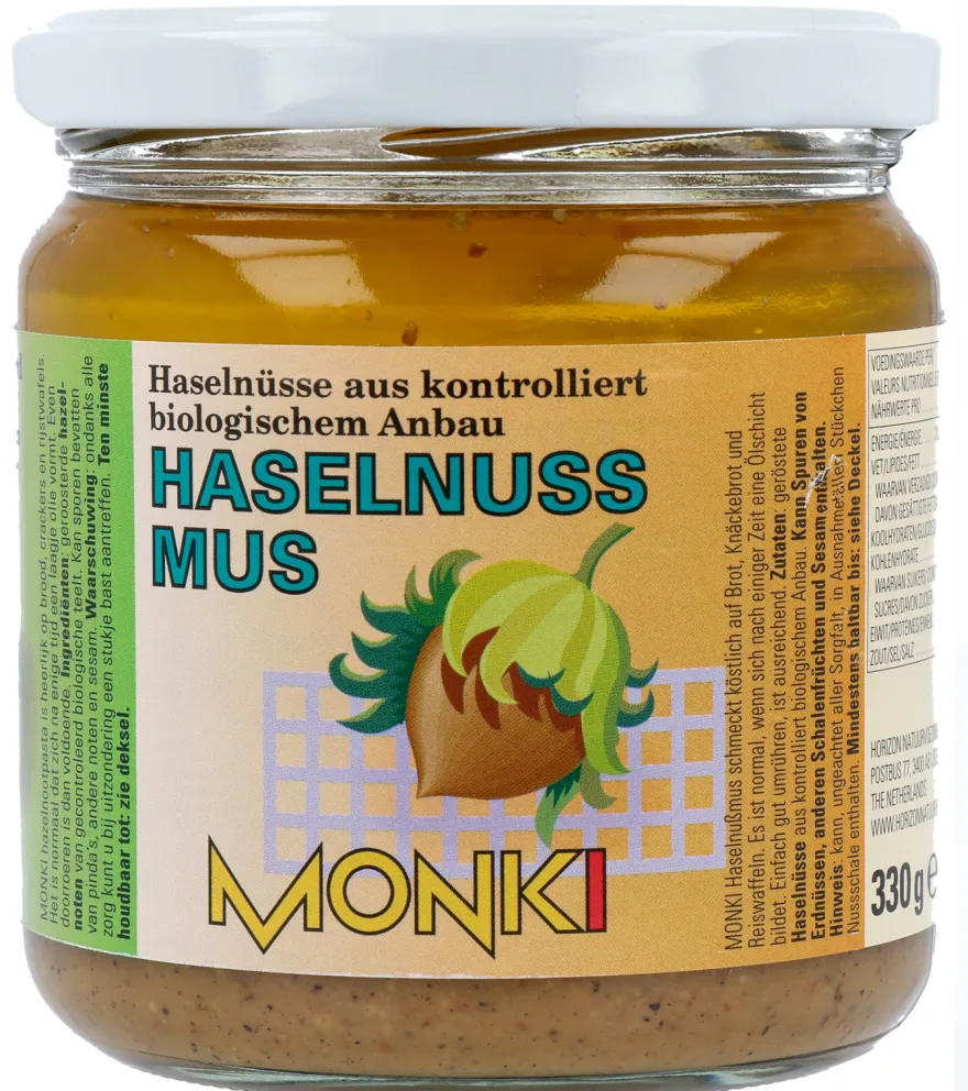 Monki Hazelnootpasta eko bio (330 gr)