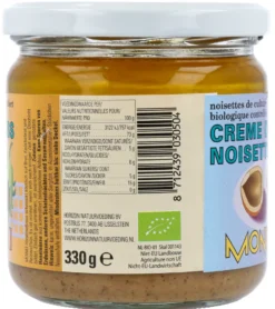 Monki Hazelnootpasta eko bio (330 gr)