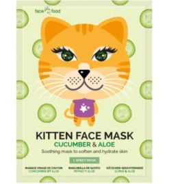 Montagne Jeunesse Kitten sheet face mask cucumber & aloe (1 stuk)