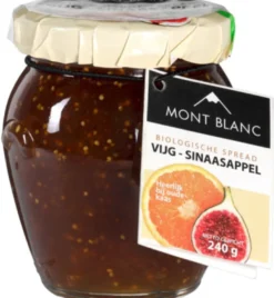 Mont Blanc Vruchtenspread vijg & sinaasappel bio (240 gr)