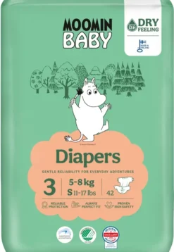 Moomin Baby Ecologische Luiers 3 Midi (42 stuks)