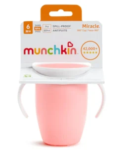 Munchkin Miracle 360° Oefenbeker Roze (207 ml)
