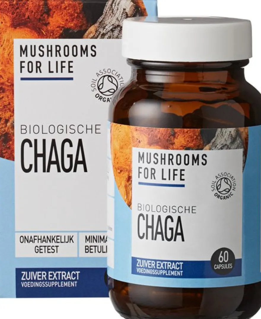 Mushrooms For Life Chaga Capsules (60 stuks)