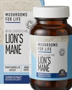 Mushrooms For Life Lion’S Mane Capsules (60 stuks)