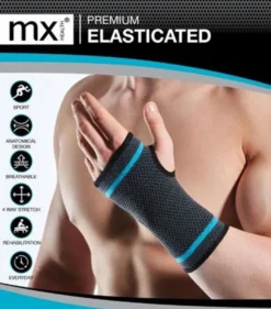 Mx Health Elastische Hand/polsbrace XL (1 stuk)