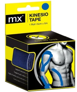 Mx Health Kinesio Tape Blue 5cmx5m (1 stuk)