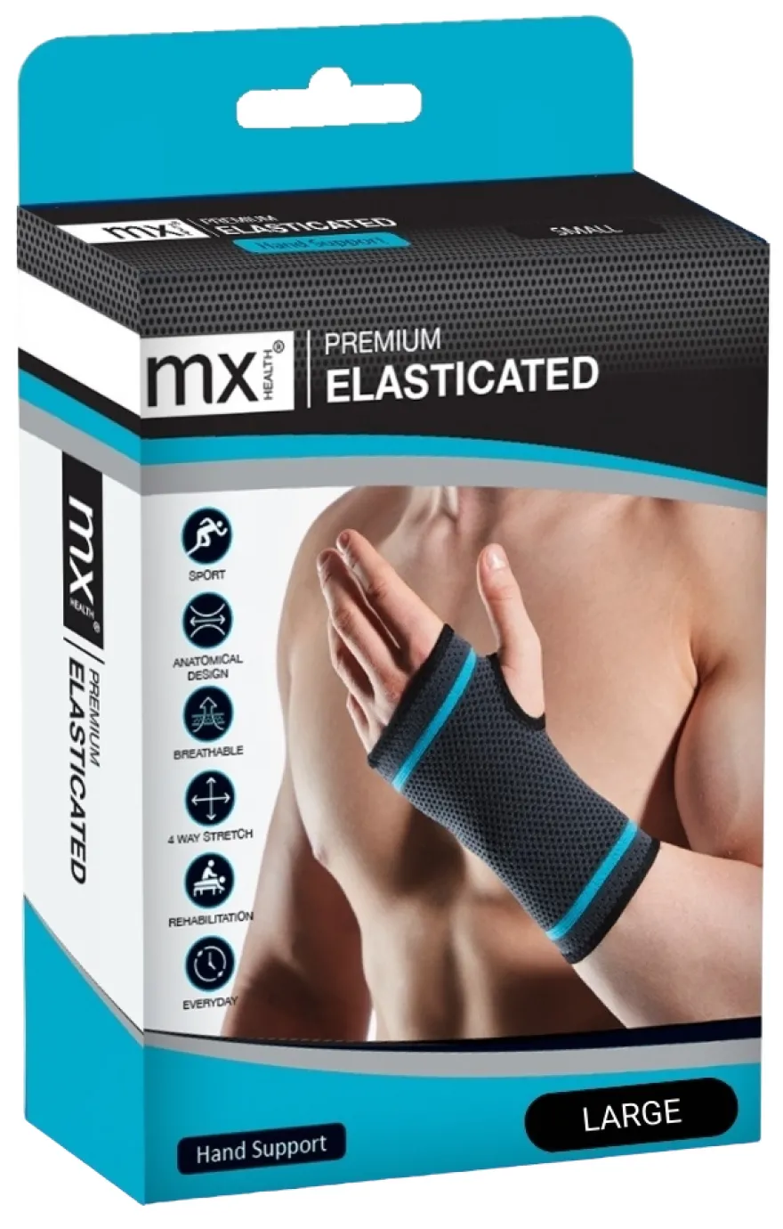 Mx Health Premium Elasticated Hand Support L (1 stuk)