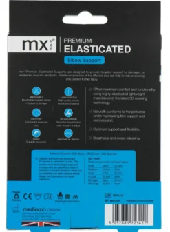 Mx Health Premium Elasticated Elbow Support XL (1 stuk)