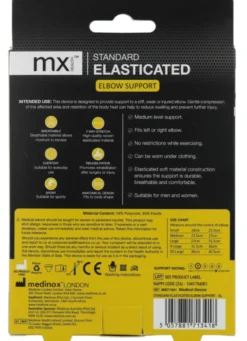 Mx Health Standard Elasticated Elbow Support XL (1 stuk)