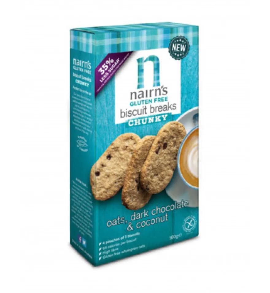 Nairns Biscuit Breaks Pure Chocolade & Kokos (160 gr)
