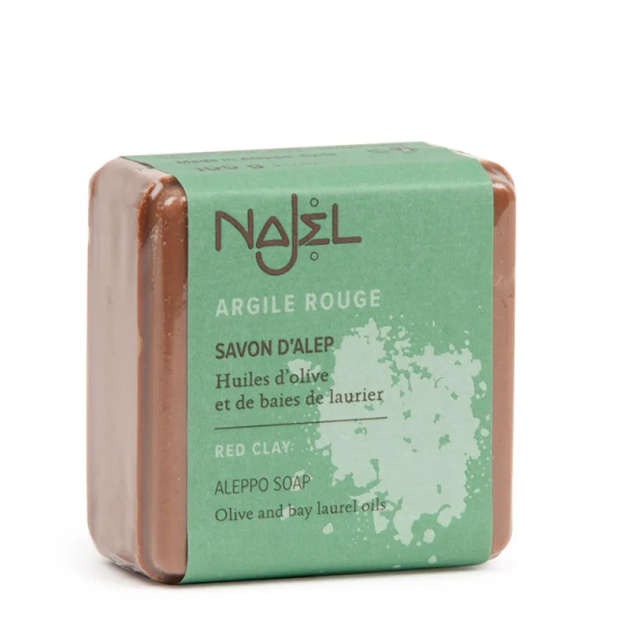Najel Aleppo Zeep Scrub Rode Klei (100 gr)