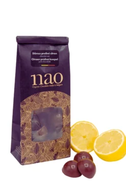 Nao Dôme Praliné Citroen Pure Chocolade 71% Bio (100 gr)
