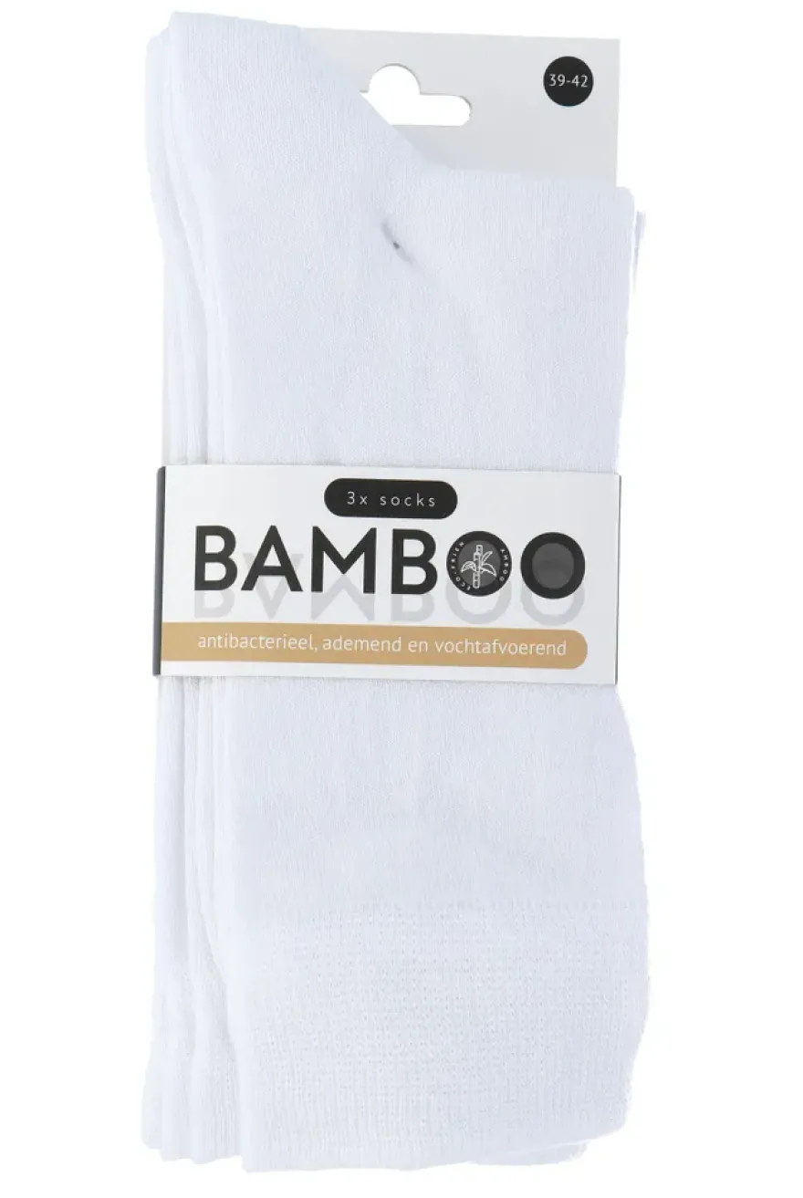 Naproz Bamboo Airco Sokken Wit 3-pack 39-42 (3 paar)
