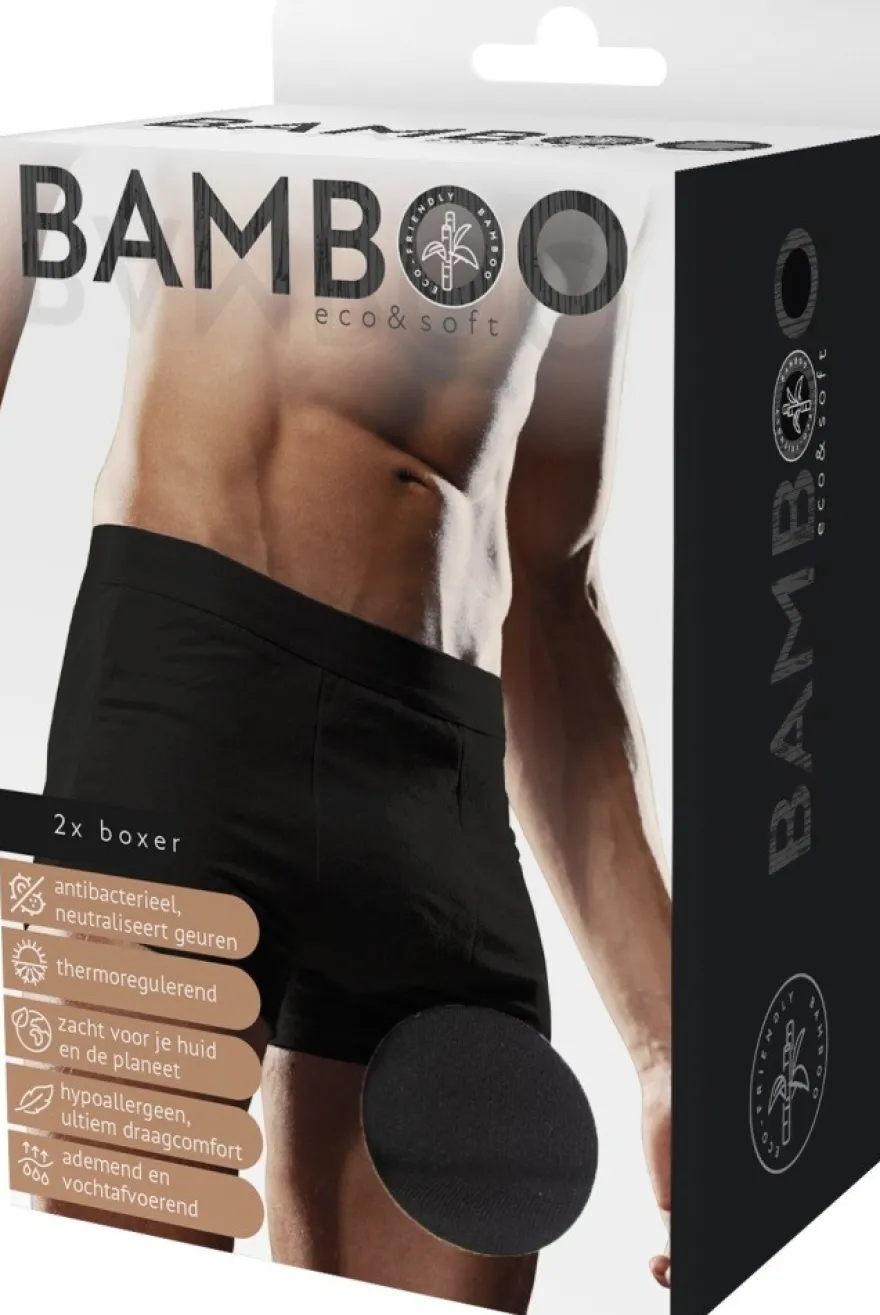 Naproz Bamboo Men’s Original Boxer Zwart 2-pack L (2 paar)