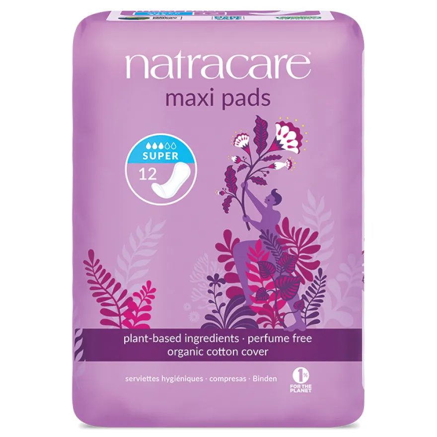 Natracare Maandverband super (12 stuks)