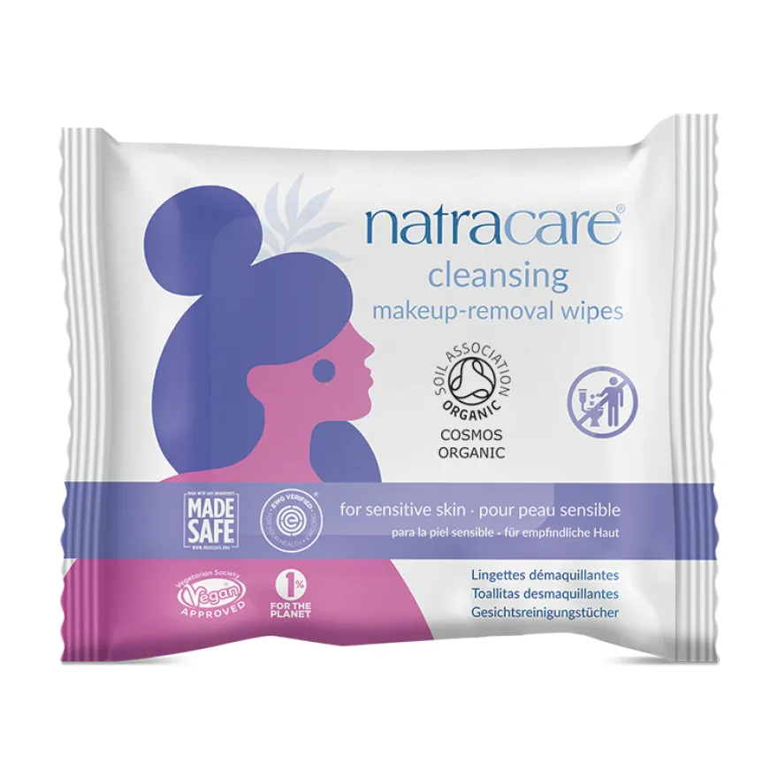 Natracare Make up schoonmaakdoekjes bio (20 stuks)