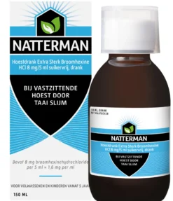 Natterman Hoestdrank extra sterk broomhexine HCl 8mg/5ml (150 ml)