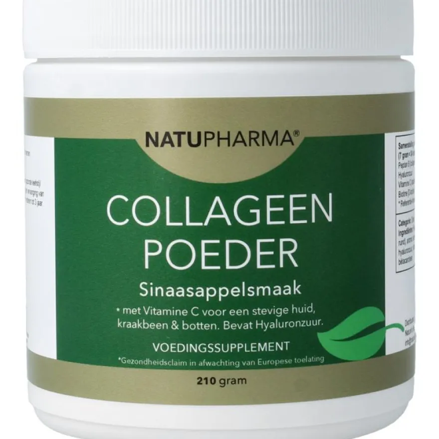 Natupharma Collageen Poeder (sinaasappelsmaak) (210 gr)