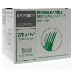 Neopoint Injectienaald Steriel 0.4 X 40 Mm (100 stuks)