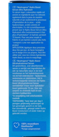 Neutrogena Hydro Boost Puur Hyaluronzuur Ultra Hydraterend Serum (30 ml)