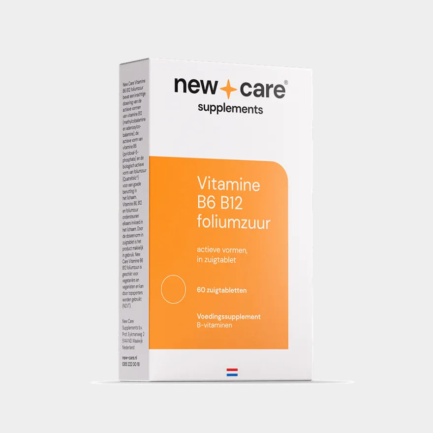 New Care B6 B12 Foliumzuur (60 zuigtabletten)