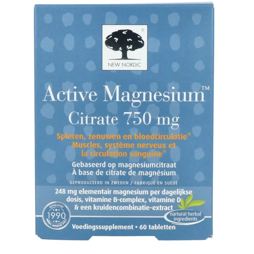 New Nordic Active Magnesium Citrate (60 tabletten)