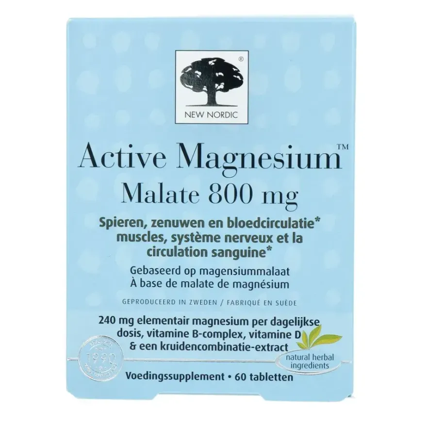 New Nordic Active Magnesium Malate Tabletten (60 tabletten)