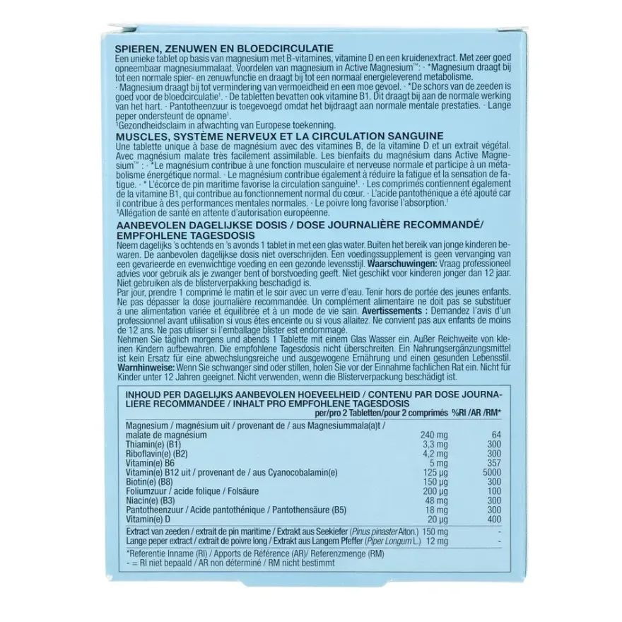 New Nordic Active Magnesium Malate Tabletten (60 tabletten)
