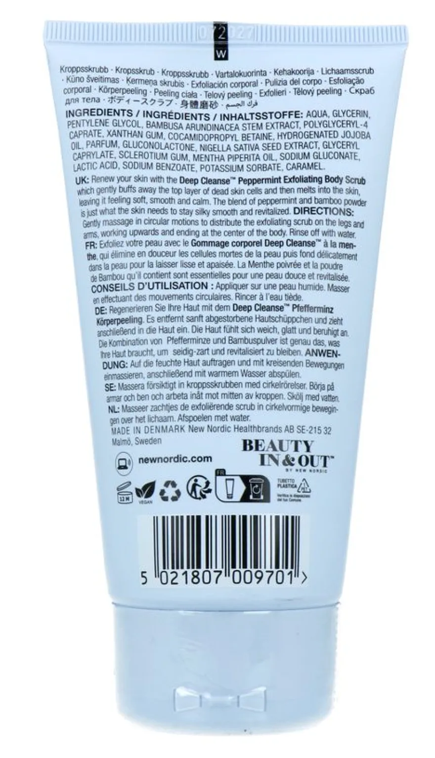 New Nordic Deep Cleanse Peppermint Exfoliating Body Scrub (150 gr)