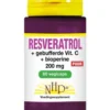 Nhp Resveratrol 200 mg/Vitamine C/Bioperine puur (60 vega capsules)