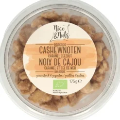 Nice & Nuts Cashewnoten Karamel Zeezout Ge Roosterd Bio (175 gr)