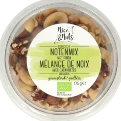 Nice & Nuts Notenmix Met Pinda Zonder Zeez Out Geroosterd Bio (175 gr)