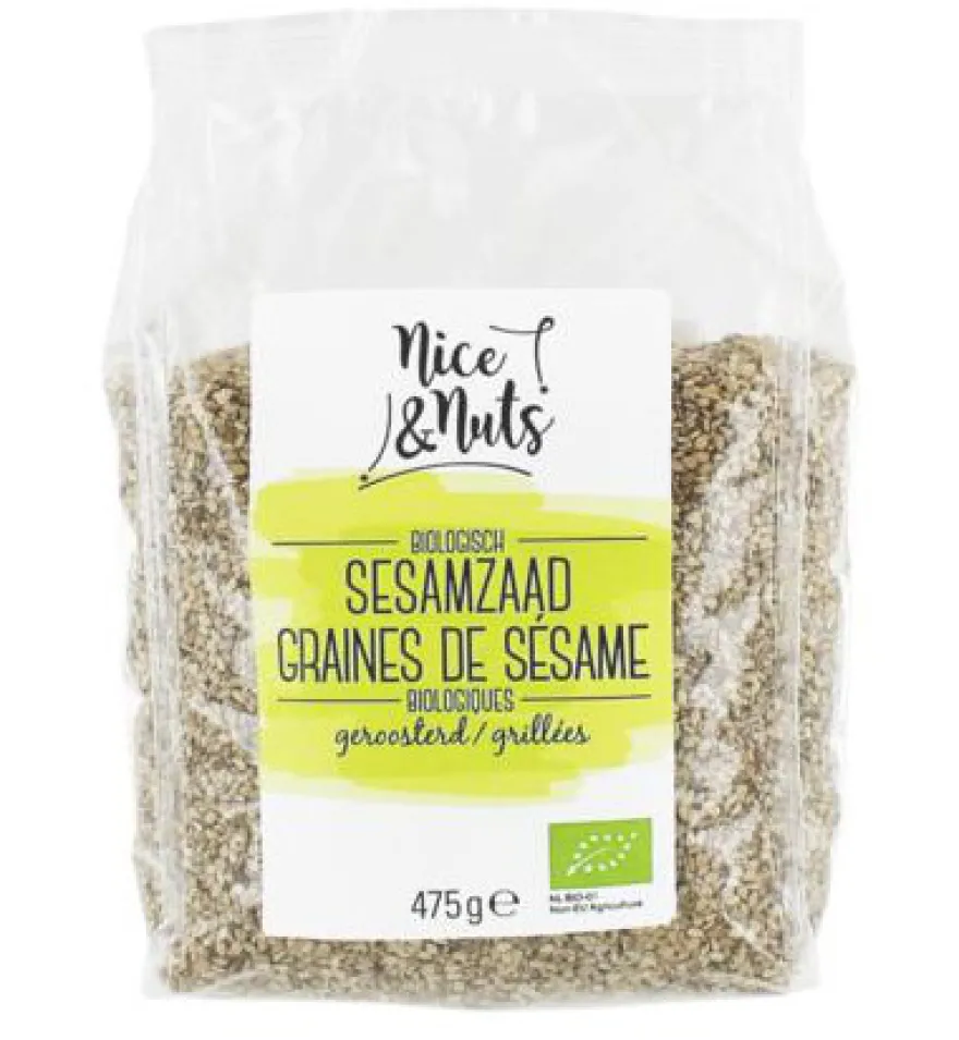 Nice & Nuts Sesamzaad Geroosterd Bio (475 gr)