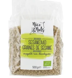 Nice & Nuts Sesamzaad Ongepeld Bio (500 gr)