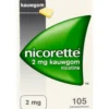 Nicorette Kauwgom 2mg classic (105 stuks)