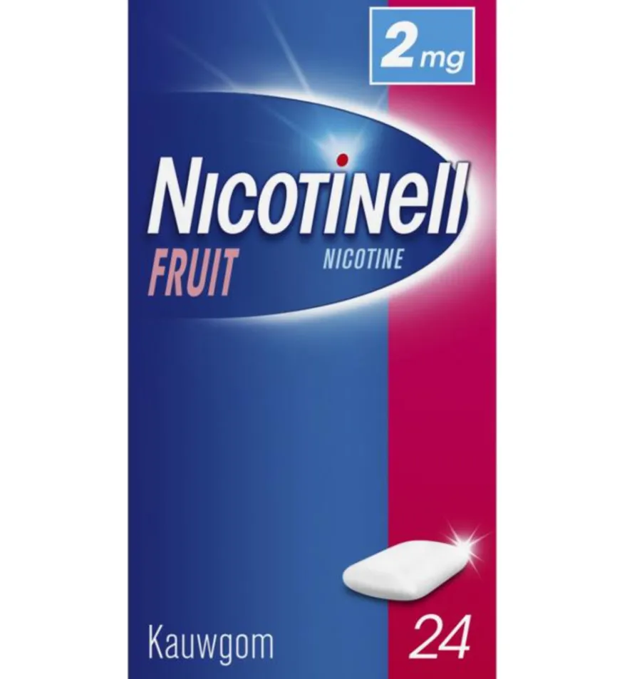 Nicotinell Fruit kauwgom (24 stuks)