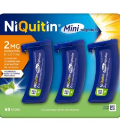 Niquitin Zuigtablet mini mint 2mg (60 zuigtabletten)