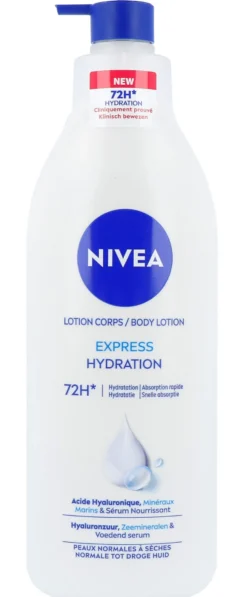 Nivea Express Bodylotion Met Pomp (400 ml)